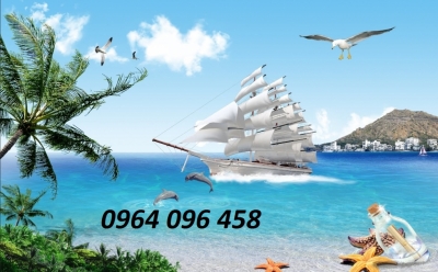 Tranh gạch 3d thuận buồm xuôi gió - 7766CV