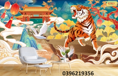 Tranh hổ đẹp 3D