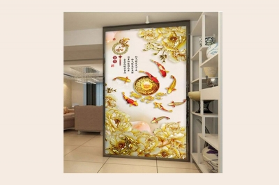 Tranh gạch 3d cá chép - DXCV43