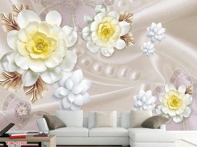 tranh hoa, gạch tranh trang trí tường