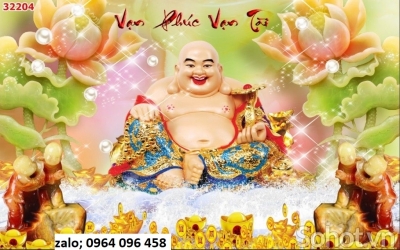 Tranh gạch 3d phật di lặc - ASD32
