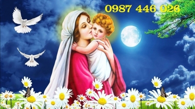 Gạch tranh thiên chúa, tranh công giáo HP8273