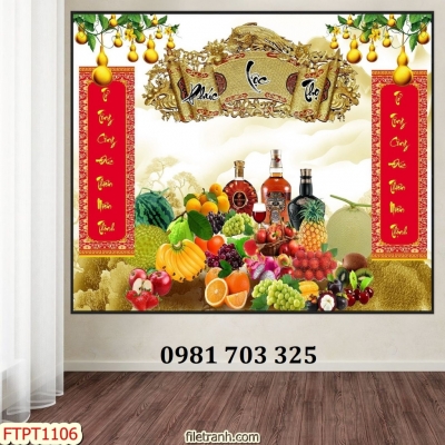 Tranh gạch 3D ốp nhà mồ, tranh phòng thờ