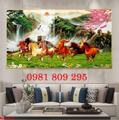 Tranh mã đáo thành công , gạch 3d