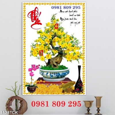 Mẫu gạch trang trí hoa mai 3d