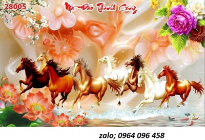 Tranh gạch 3d con ngựa - 6322XN