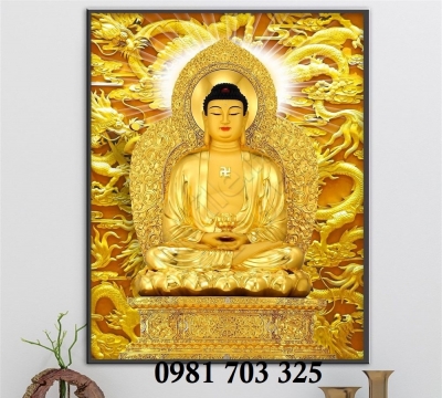 Tranh Phật giáo, gạch tranh ốp phòng thờ