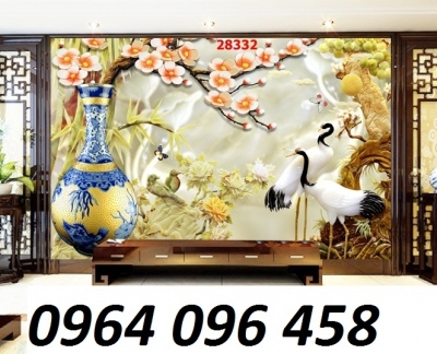 Tranh 3d - tranh gạch 3d phòng khách - CBVV53