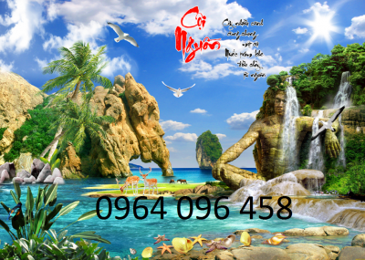 Tranh cảnh đồng quê tranh gạch 3d đồng quê 097Cp