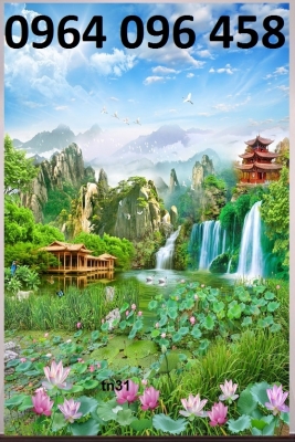 Tranh gạch 3d ốp tường cầu thang - MN654