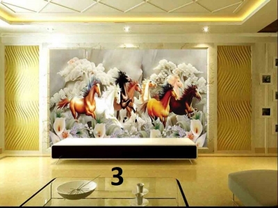 Tranh mã đáo thành công 3d - tranh gạch 3d ốp tường - CNBN05