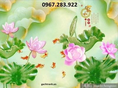 Gạch men hoa sen ốp tường