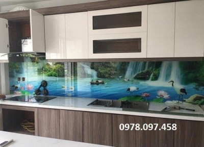 Tranh kính ốp bếp