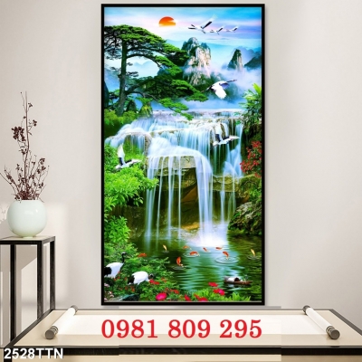 Tranh 3d , gạch tranh , gạch cao cấp thác nước HN929