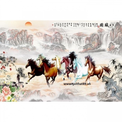 Tranh 3D - mã đáo truy phong