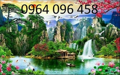 Tranh gạch 3d phong cảnh sơn thủy hữu tình - SMN66