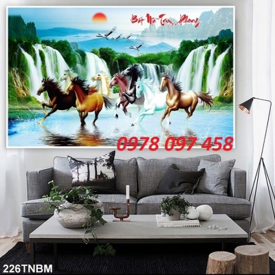 Gạch tranh 3D - mã đáo thành công.