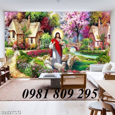 Gạch tranh công giáo , tranh chúa 3d