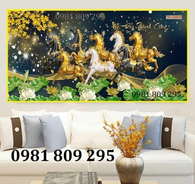 Gạch tranh ốp tường - tranh gạch ngựa