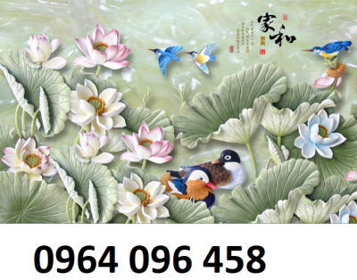 Tranh gạch 3d phong thủy phòng khách - MNVC44