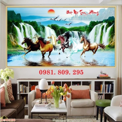 Gạch tranh 3d , gạch ốp tường mã đáo thành công