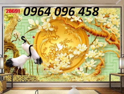 Tranh gạch 3d dán tường sau tivi - KNN8