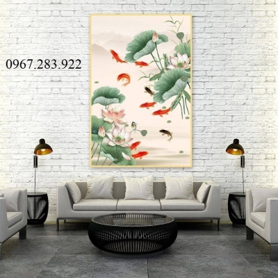 Gạch ốp tường 3D hoa sen