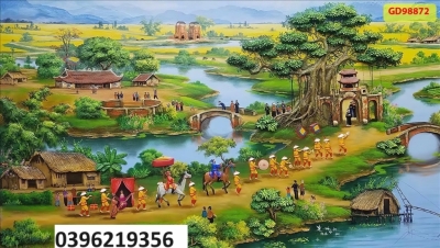 Tranh đồng quê đẹp treo tường
