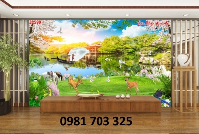 Tranh phong cảnh- gạch tranh trang trí