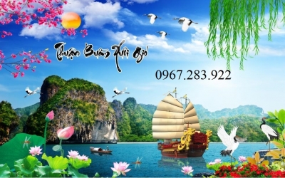 Tranh 3d gạch men phong cảnh đẹp