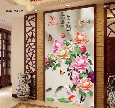 Gạch tranh 3D ốp tường