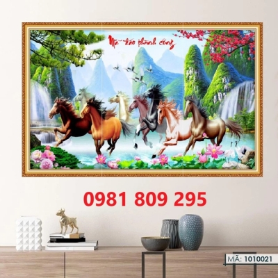 Gạch tranh ốp tường 3d phòng khách