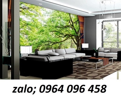 Tranh gạch 3d ốp tường rừng cây - SKM088