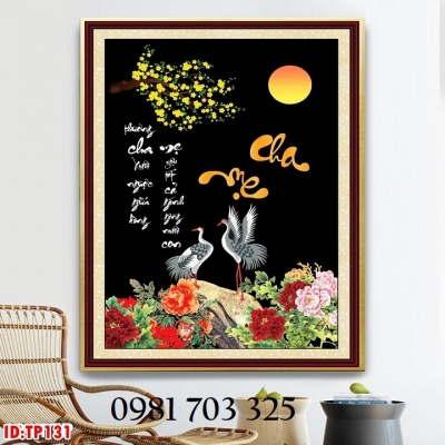 Gạch tranh thư pháp 3D đẹp