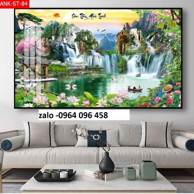 Tranh gạch 3d phong cảnh ốp tường rào - 69NN