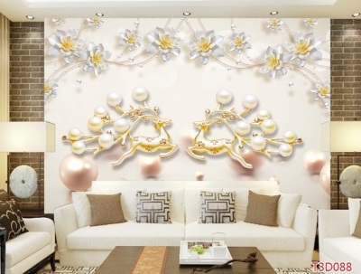 Tranh gạch 3d phòng khách - JCXBB64