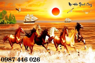 Tranh tường mã đáo thành công HP92722