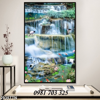 tranh khổ đứng, tranh gạch 3D