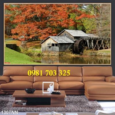 Tranh gạch đẹp phong cảnh cao cấp 3d trang trí
