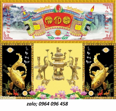 Tranh gạch 3d phòng thờ - DSZ33