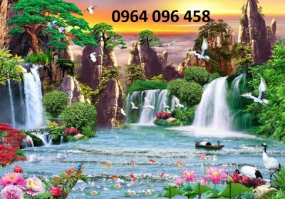 tranh gạch 3d ốp tường trang trí - 654DM