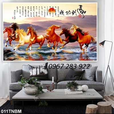 Gạch mã đáo thành công 3d- Tranh tường