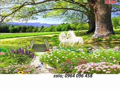 Tranh gạch 3d phong cảnh đồng quê - JSXX22