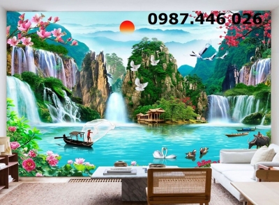 Tranh gạch men phong cảnh thiên nhiên HP927