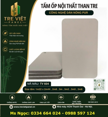 Tấm than tre ốp tường