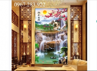 Tranh 3D- Tranh phong cảnh khổ dọc