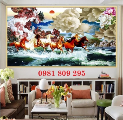 Gạch 3d , tranh gạch ngựa cao cấp HN992