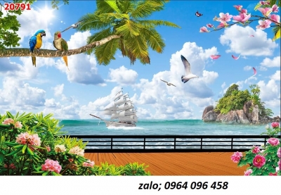 Tranh gạch 3D trang trí phòng DVVC32