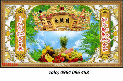 Tranh gạch ốp tường phòng thờ 3d - 33SL
