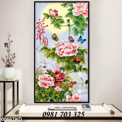 tranh khổ đứng, tranh gạch men ốp tường 3D